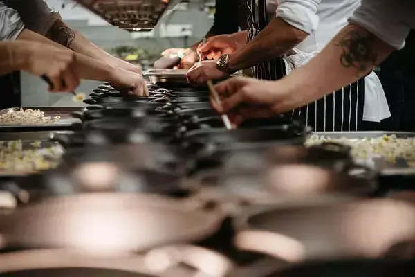 Biryani, a fragrant rice dish with meat and spices, representing our international offerings